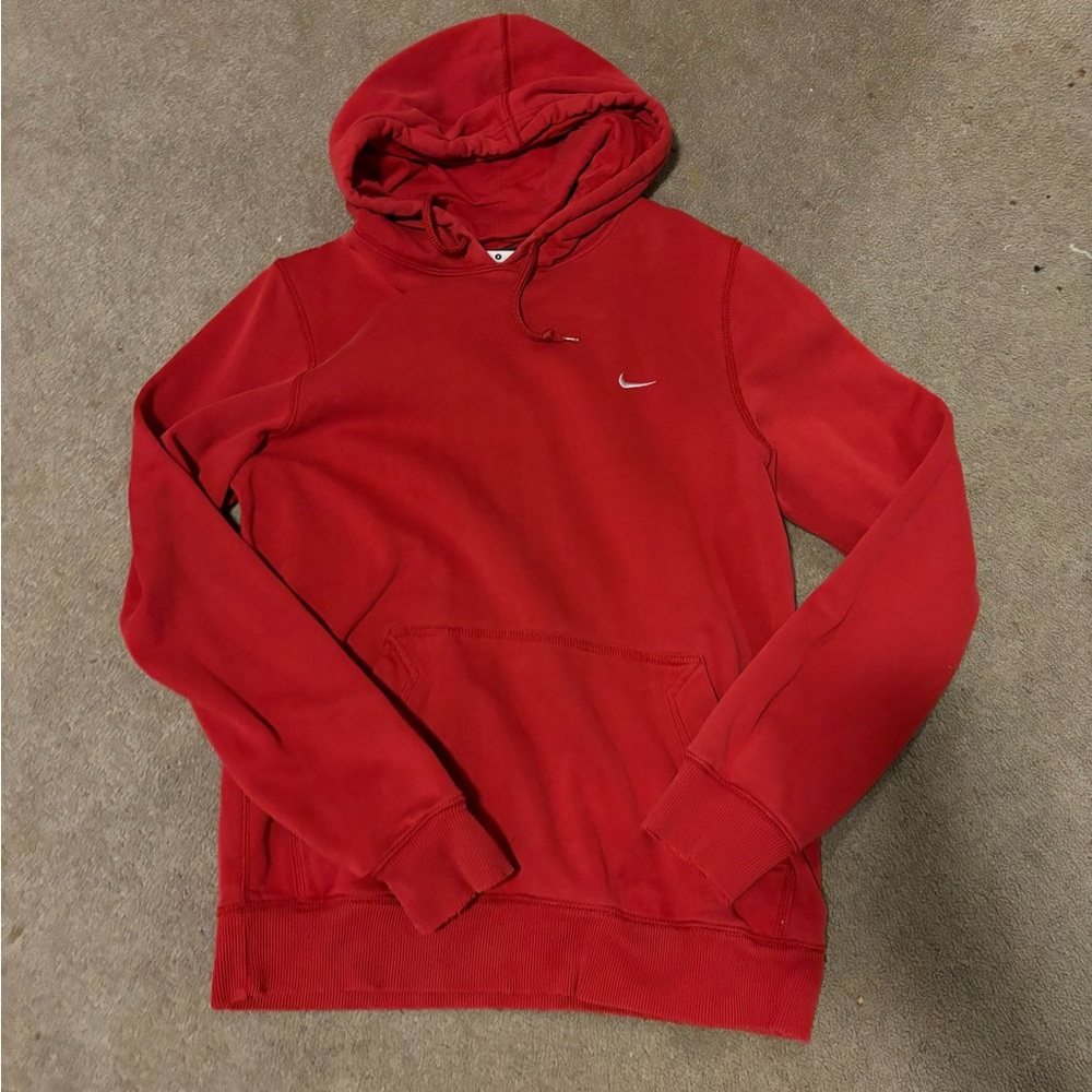Vintage Red Nike Hoodie